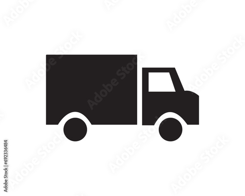 Truck cargo transport delivery icon vector symbol design illustration