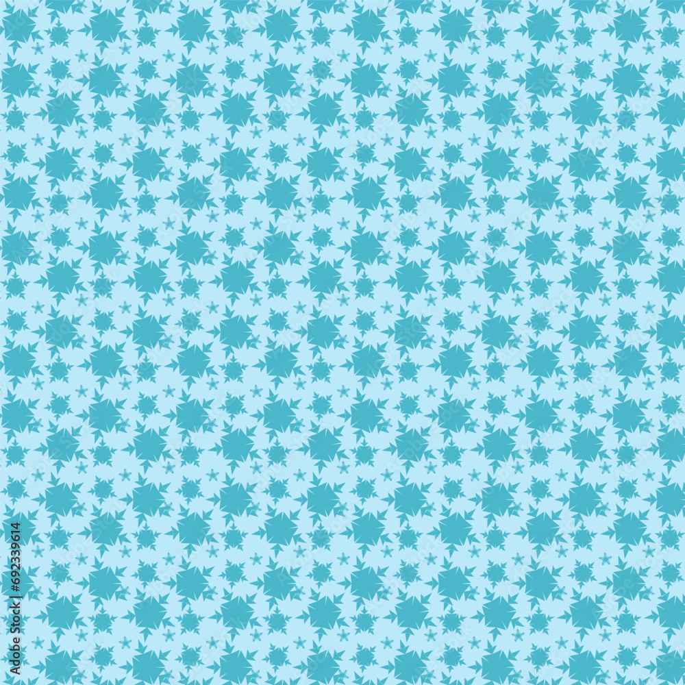 texture of small blue snowflakes.