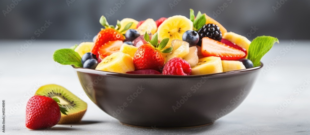 Nutritious keto fruit salad. Nutritious keto fruit salad.