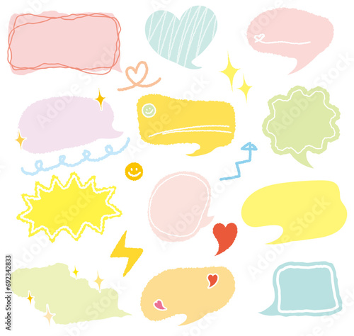 Collection of colorful speech bubbles. Quotes frames. Quote remark, mention quotations frame and callout text template. Talk frames, citation memo or dialog box bubble.