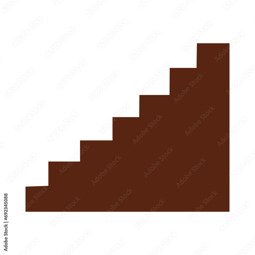 Fototapeta premium Stair boho style flat illustration