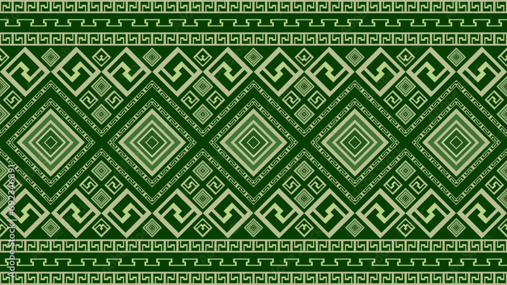 Obraz premium seamless pattern green fabric 