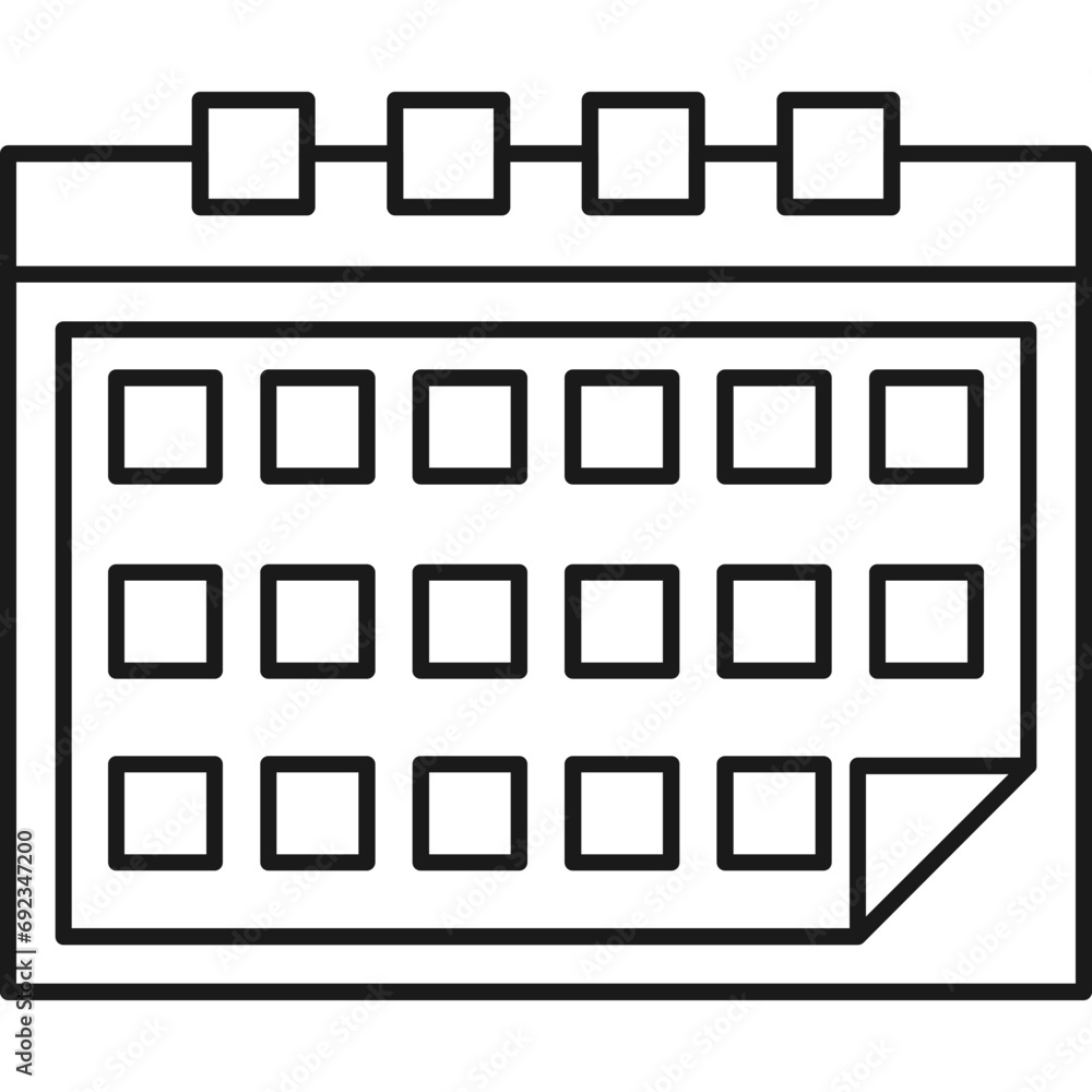 Line Calender Icon Line Calender Icon