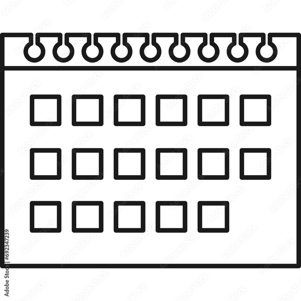 Line Calender Icon Line Calender Icon
