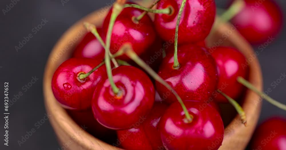 delicious sweet cherries on a slate board, delicious picked and pure cherry berries with pits delicious sweet cherries on a slate board, delicious picked and pure cherry berries with pits