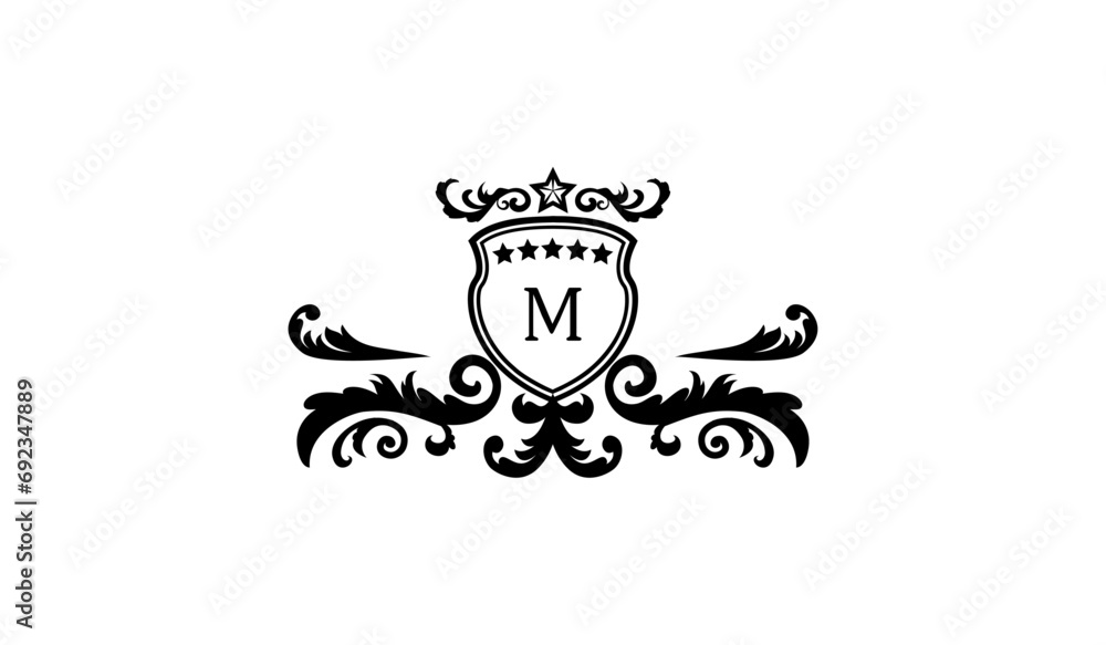 Luxury Stylish Alphabetical Logo M Luxury Stylish Alphabetical Logo M