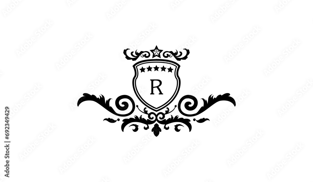 Luxury Stylish Alphabetical Logo R Luxury Stylish Alphabetical Logo R