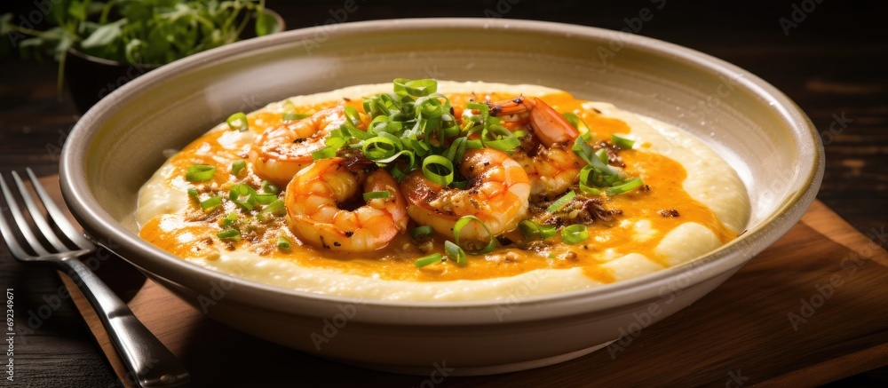 Southern-style hospitality and cuisine, featuring creamy grits, succulent shrimp, and flavorful broth, reminiscent of South Carolina, NOLA, and Cajun influences. Southern-style hospitality and cuisine, featuring creamy grits, succulent shrimp, and flavorful broth, reminiscent of South Carolina, NOLA, and Cajun influences.