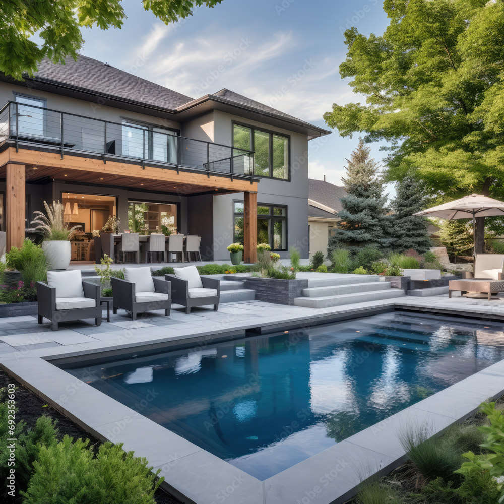 Suburban Oasis: Modern Luxury in the Backyard