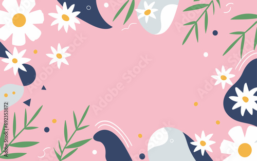 Floral background  Abstract. Good for fashion fabrics  postcards  email header  wallpaper  banner  events  covers  advertising  and more. Valentine s day  women s day  mother s day background.