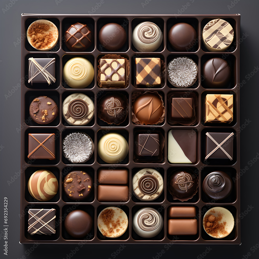 Romantic Valentine's day gift. Chocolate pralines. Luxury chocolate candy box. Delicious dessert. Elegant Valentine's Day chocolate Gifts for someone special. Premium chocolate candy. Romantic Valentine's day gift. Chocolate pralines. Luxury chocolate candy box. Delicious dessert. Elegant Valentine's Day chocolate Gifts for someone special. Premium chocolate candy.