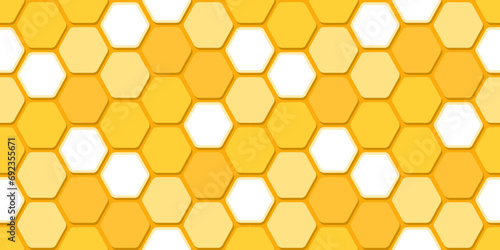 seamless beehive honeycomb pattern, hexagonal fashion geometric symmetry design, pattern for wallpaper, wrapping, fabric, apparel, production, printing, vector illustration