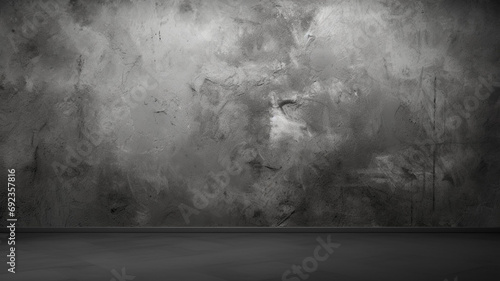 Black dark and gray abstract cement wall and studio backdrop