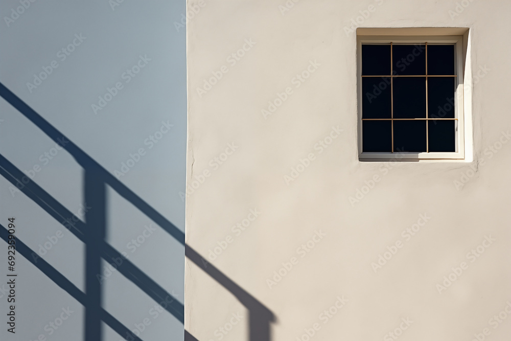 A shot of a window and negative space.