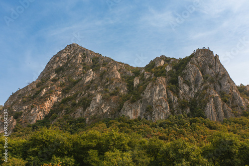 Mountains surrounding Matka Lake in North Macedonia