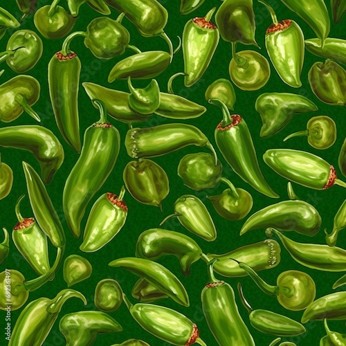 a background of jalapenos chilis , generated by AI