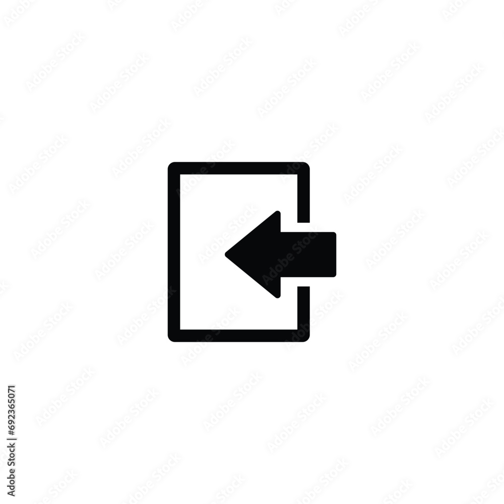 Enter icon, login icon vector for web site Computer and mobile app Enter icon, login icon vector for web site Computer and mobile app