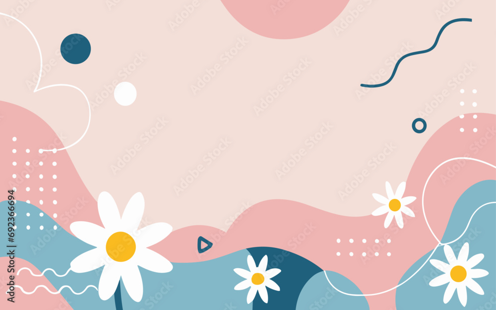 Floral background. Good for fashion fabrics, postcards, email header, wallpaper, banner, events, covers, advertising, and more. Valentine's day, women's day, mother's day background.