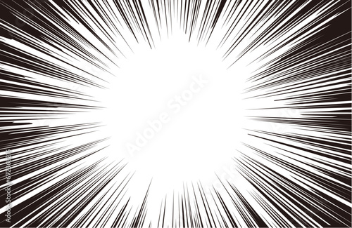 細かめの集中線【長方形】漫画 コミック 効果