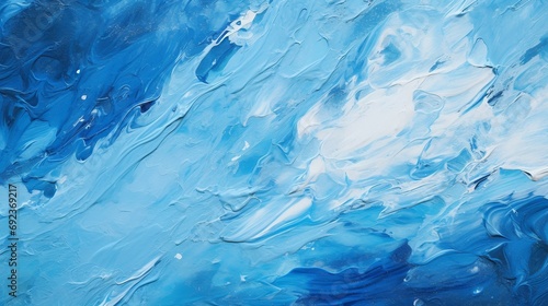 Blue Acrylic Canvas Background