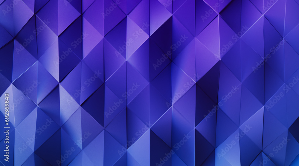 Fototapeta premium Random shifted Wall background with tiles. Futuristic, triangle tile pattern Wallpaper with 3D. 3D Render