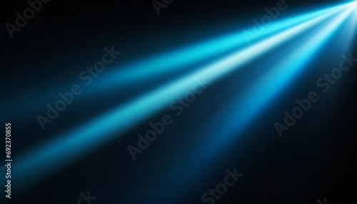 Blue light rays on dark blue background abstract glowing gradient banner backdrop design