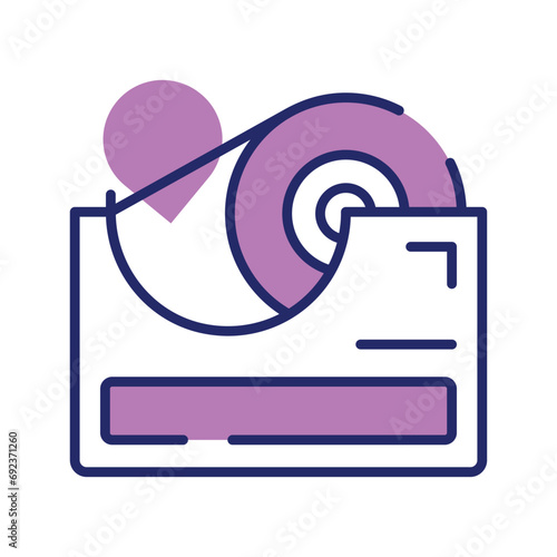 Check this amazing icon of tape dispenser in trendy style
