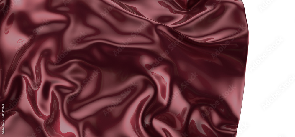 abstract red fabric in motion