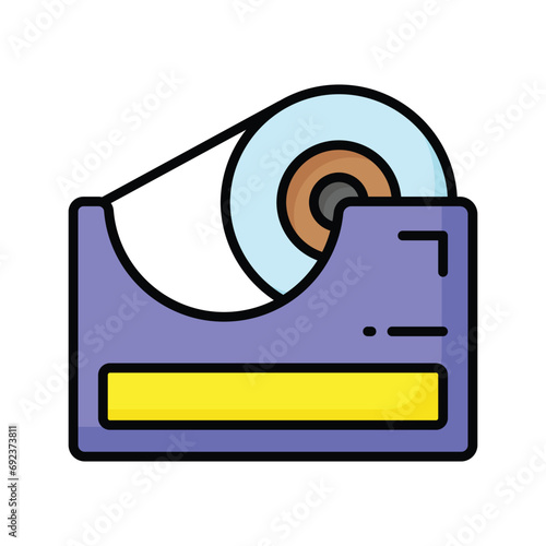 Check this amazing icon of tape dispenser in trendy style