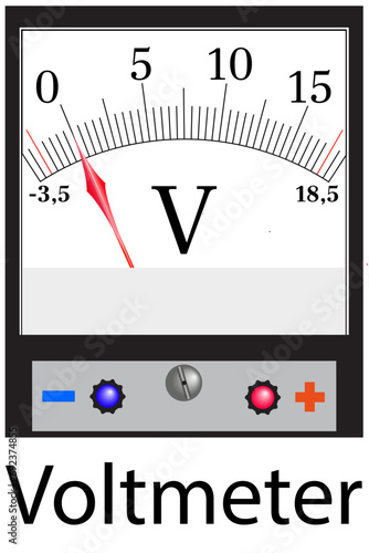 A voltmeter is a physical device for measuring voltage in an electrical circuit.
