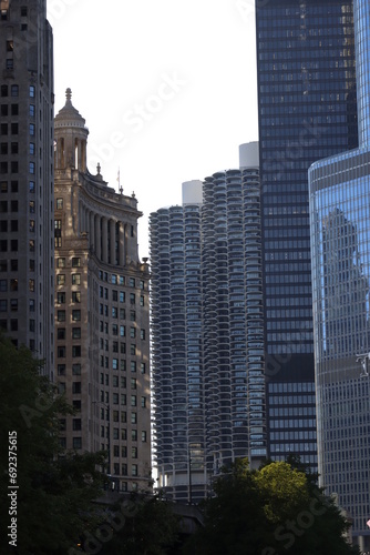Architecture in the downtown of Chicago