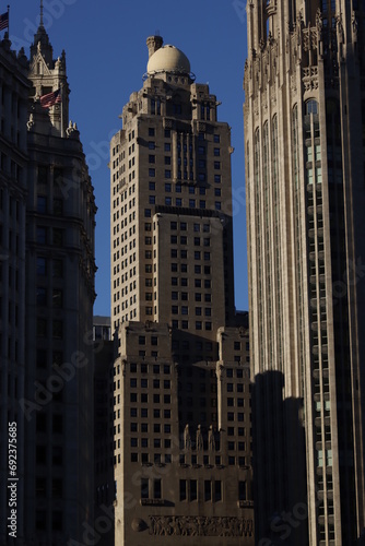 Architecture in the downtown of Chicago
