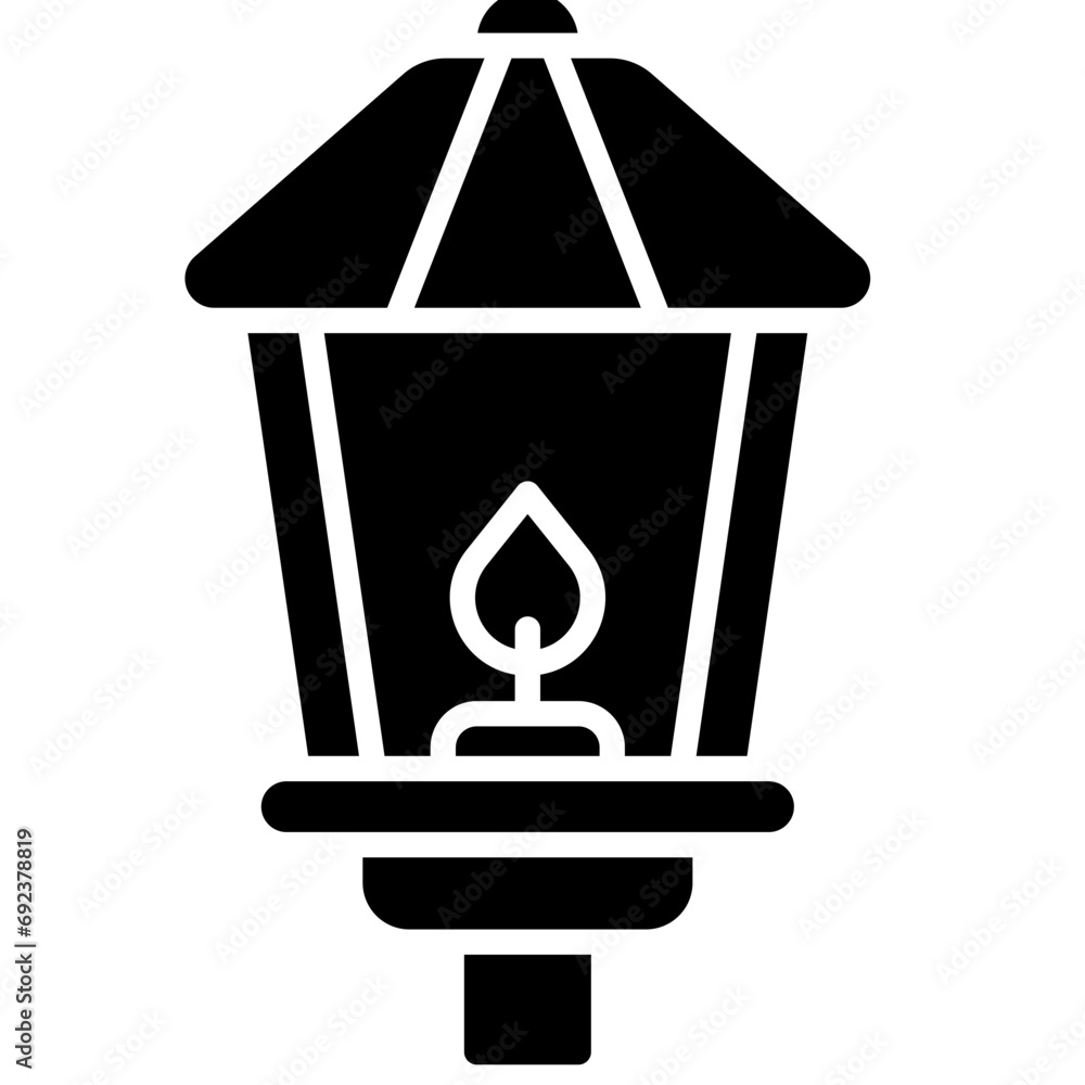 Lantern icon, Christmas related vector illustration Lantern icon, Christmas related vector illustration
