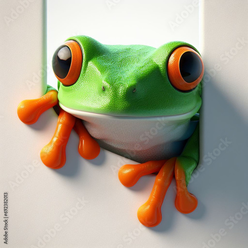 frog graphic material カエルのグラフィック素材。