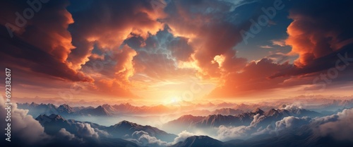 Sun Rays Cloudy Sky Nature Background , Background Banner HD