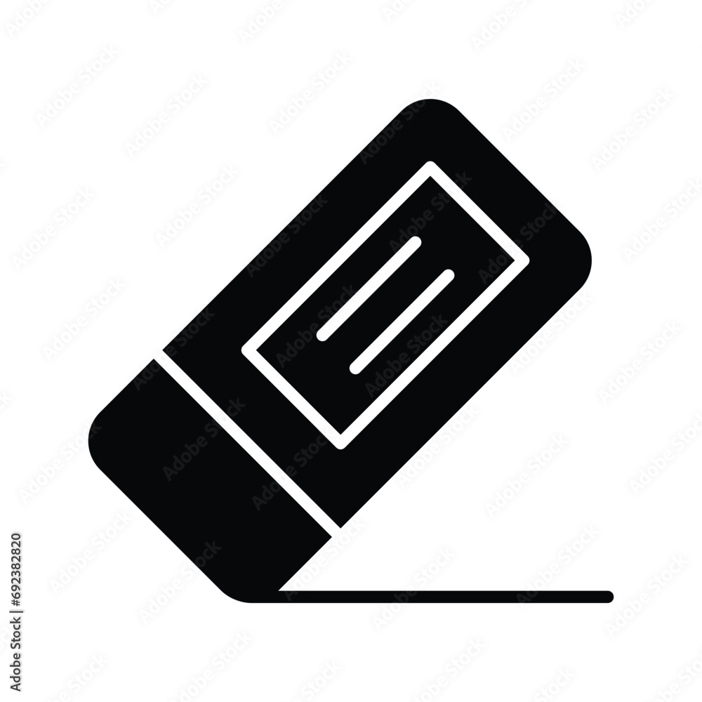 Creatively designed modern icon of eraser, vector in trendy editable style Creatively designed modern icon of eraser, vector in trendy editable style
