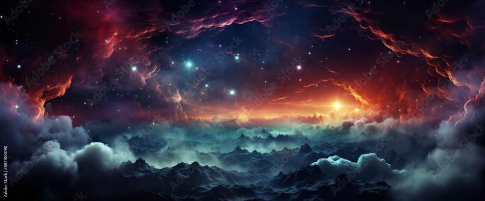View Universe Stars Amazing Colorful Deep , Background Banner HD
