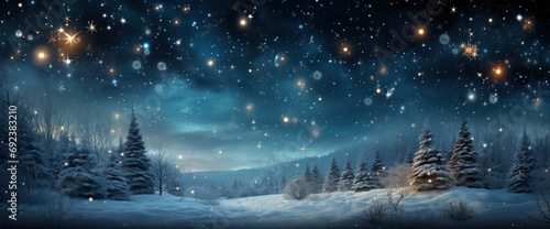 Wonderful Starry Sky On Christmas Time , Background Banner HD © Alex Cuong