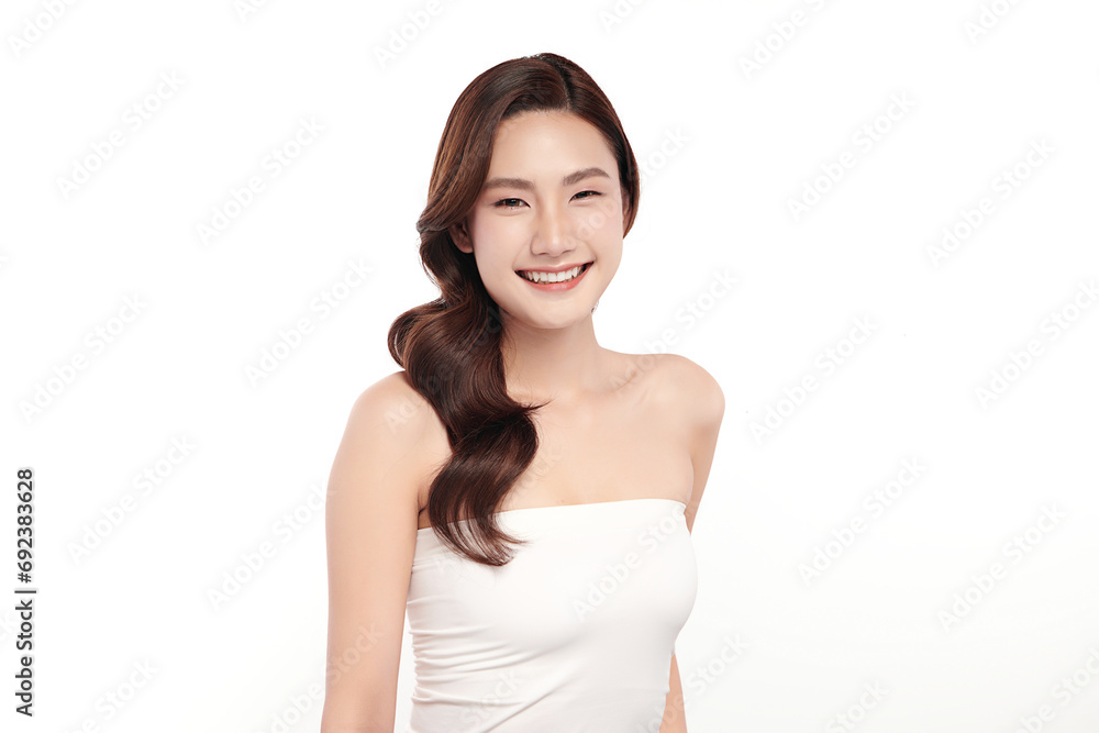 Beautiful young asian woman with clean fresh skin on white background, Face care, Facial treatment, Cosmetology, beauty and spa, Asian women portrait. Beautiful young asian woman with clean fresh skin on white background, Face care, Facial treatment, Cosmetology, beauty and spa, Asian women portrait.