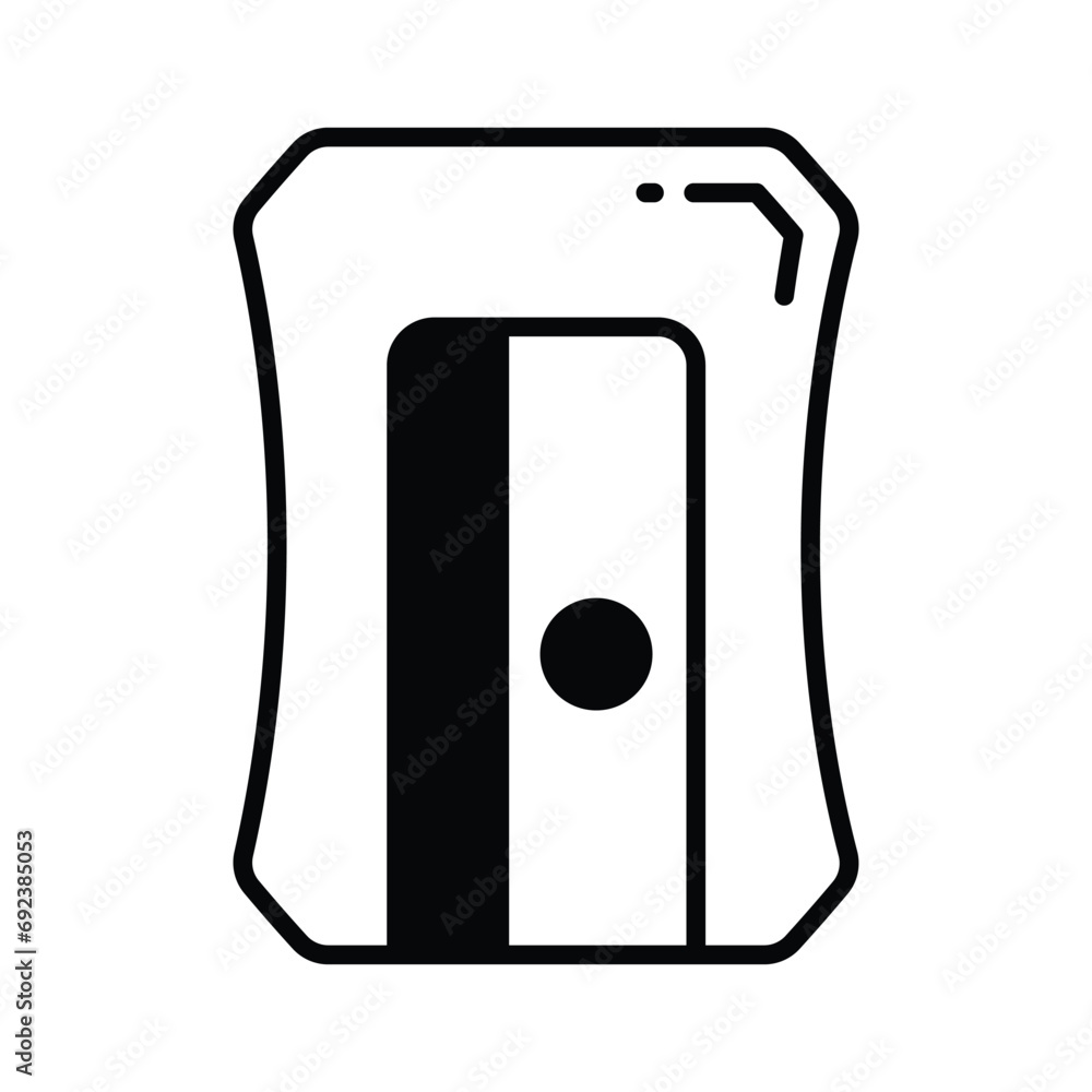 Visually perfect icon of sharpener in modern style, school supplies, vector of pencil grinder Visually perfect icon of sharpener in modern style, school supplies, vector of pencil grinder