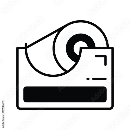 Check this amazing icon of tape dispenser in trendy style