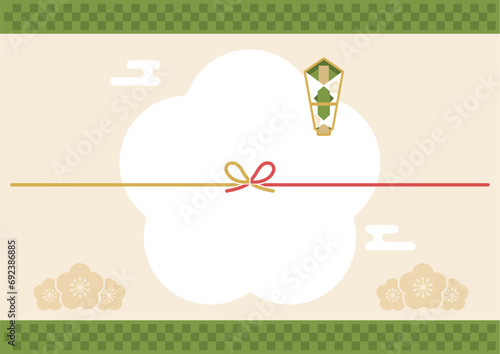 かわいい和モダンな熨斗紙