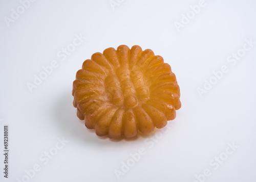 korean traditional sweets, yakgwa, close-up, white background, 