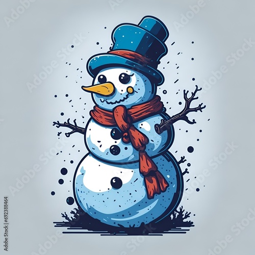 Cartoon Snowman 
