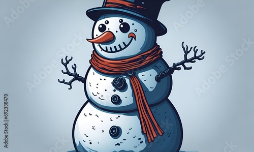Cartoon Snowman 