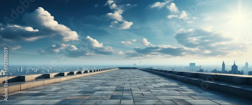 Empty Square Floor Sky , Background Banner HD