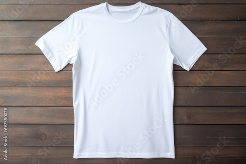 Mock-up of a white T-shirt