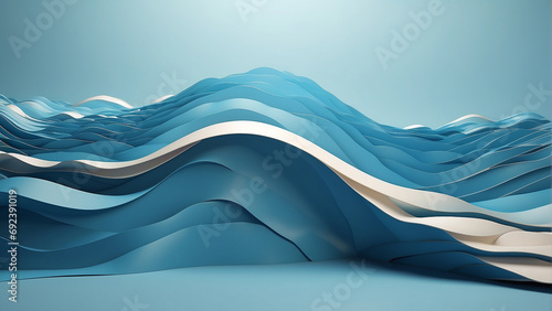 abstract background with waves photo