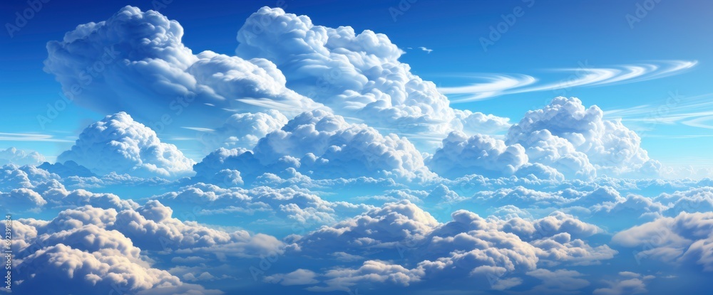 Blue Sky Clouds Su , Background Banner HD