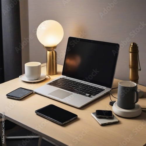 laptop on desk
